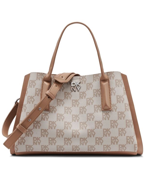 ダナ キャラン ニューヨーク レディース バッグ DKNY Josie Mediumagnetic Satchel Handbag Cappuccino Combo|ReVida 店