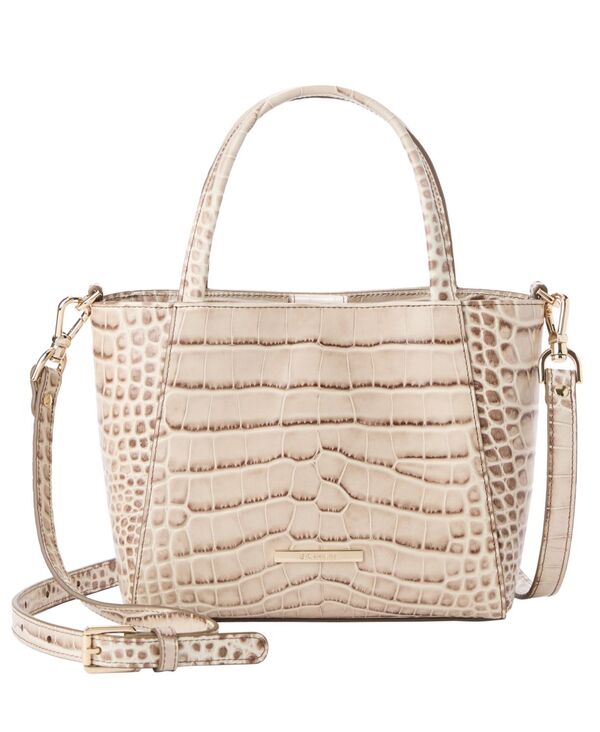 ブランミン レディース バッグ レザー Brahmin Monalba Smalleather Crossbody Tote Handbag Warm Gray グレー|ReVida 店