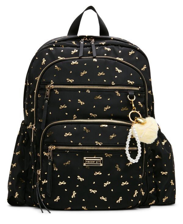 マッデンガール レディース バッグ バックパック・リュックサック Madden Girl Storm Domedium Backpack Gold Foil Bow ゴールド｜ReVida 店