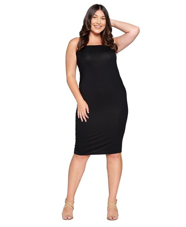 リブド レディース トップス ワンピース プラスサイズ L I V D Plusize Willow Tube Dress Black ブラック｜ReVida 店