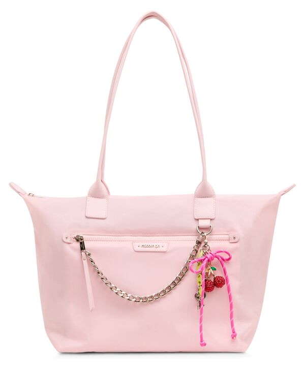 マッデンガール レディース バッグ ナイロン Madden Girl Spark Nylon Extra-Large Tote Handbag Ballet Pink ピンク｜ReVida 店