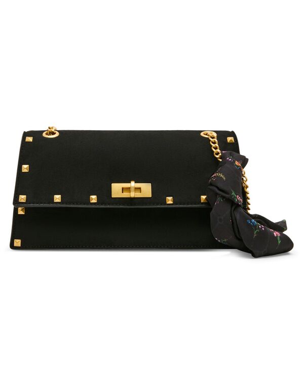 ベッツィジョンソン レディース バッグ Betsey Johnson Flap Small Shoulder Handbag Black ブラック|ReVida 店