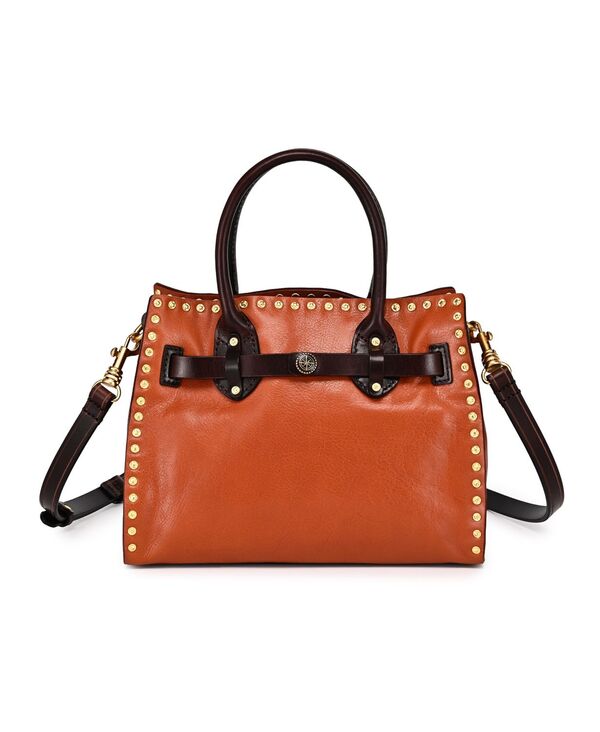 オールドトレンド レディース バッグ OLD TREND Westland Small Tote Handbag Chestnut Brown ブラウン｜ReVida 店