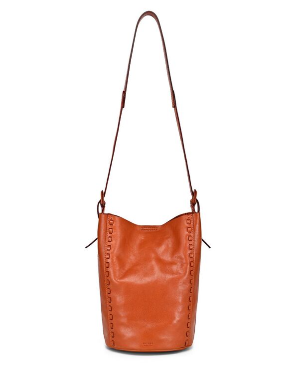 オールドトレンド レディース バッグ レザー OLD TREND Juniper Smalleather Crossbody Bucket Handbag Cognac Brown ブラウン|ReVida 店