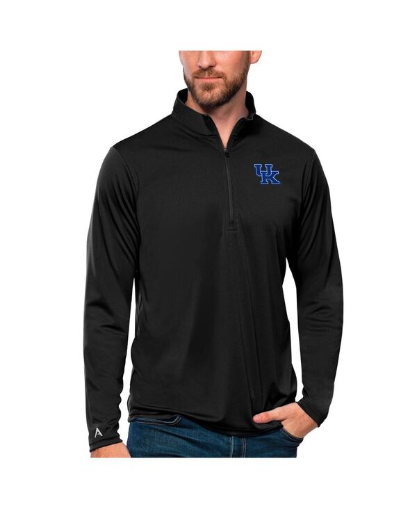 アンティグア メンズ トップス プルオーバー Antigua Men\u0027s Blackentucky Wildcats Tribute Quarter-Zip Top Black 黒いこと