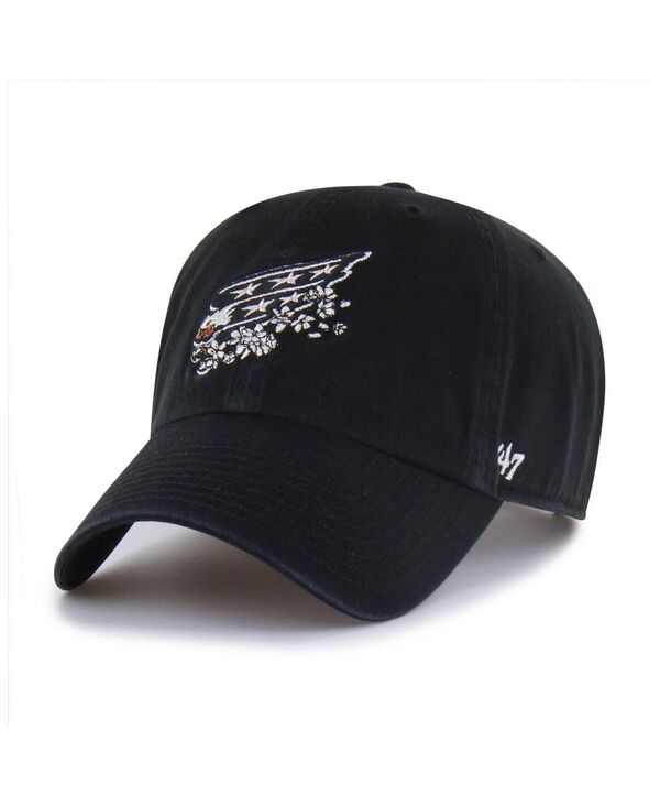 47 ブランド メンズ アクセサリー 帽子 キャップ '47 Brand Men's Black Washington Capitals Alternate Clean Up Adjustable Hat Black ブラック｜ReVida 店