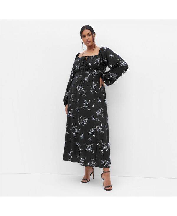 シティーシック レディース トップス ワンピース マキシ CITY CHIC Women's Urban Soul Maxi Dressoul floral|ReVida 店