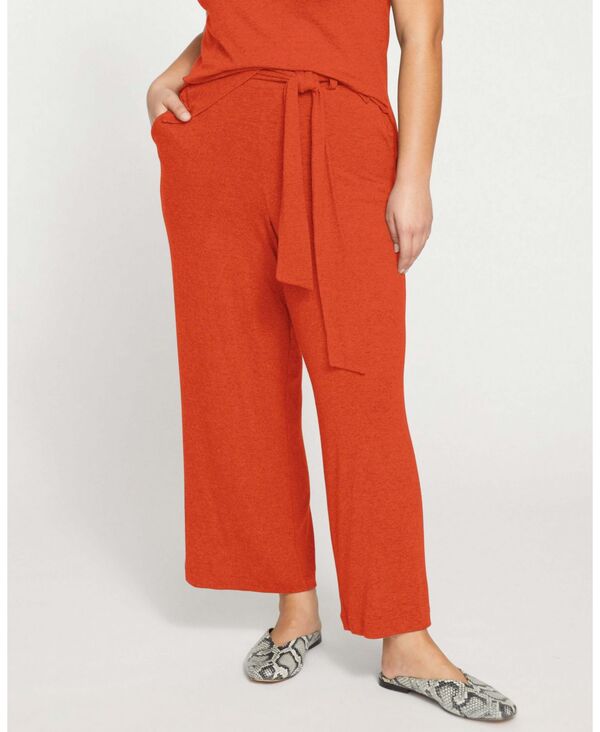 ユニバーサル スタンダード レディース ボトムス カジュアルパンツ ワイドレッグ ニット Universal Standard Women's Travel Knit Wide Leg Pants Warm russet｜ReVida 店