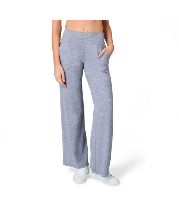 フリー カントリー レディース ボトムス カジュアルパンツ ワイドレッグ ニット Free Country Women's Cloud Knit Wide Leg Pants Medium grey グレー｜ReVida 店