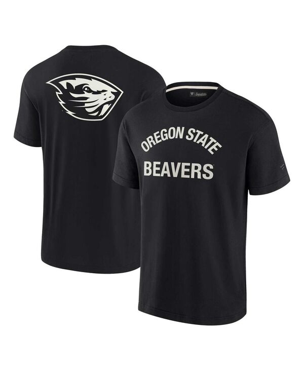 ファナティクス 名書き メンズ トップス プルオーバー Fanaticsignature Men\u0027s and Women\u0027s Black Oregon State Beaversuper Soft Short Sleeve T-shirt Black 黒いこと
