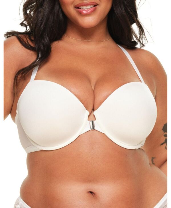 アドアミー レディース アンダーウェア ブラジャー Adore Me Women's Alara Contour Demi Bra White ホワイト｜ReVida 店