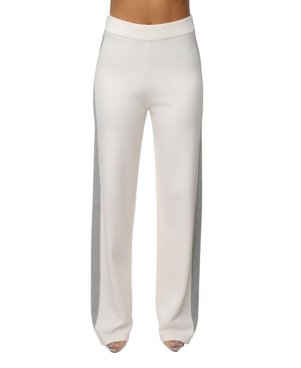 ジェイラックスレーベル レディース ボトムス カジュアルパンツ コントラスト JLUXLABEL Women's Chasing Fall Contrast Pant Ivory アイボリー|ReVida 店