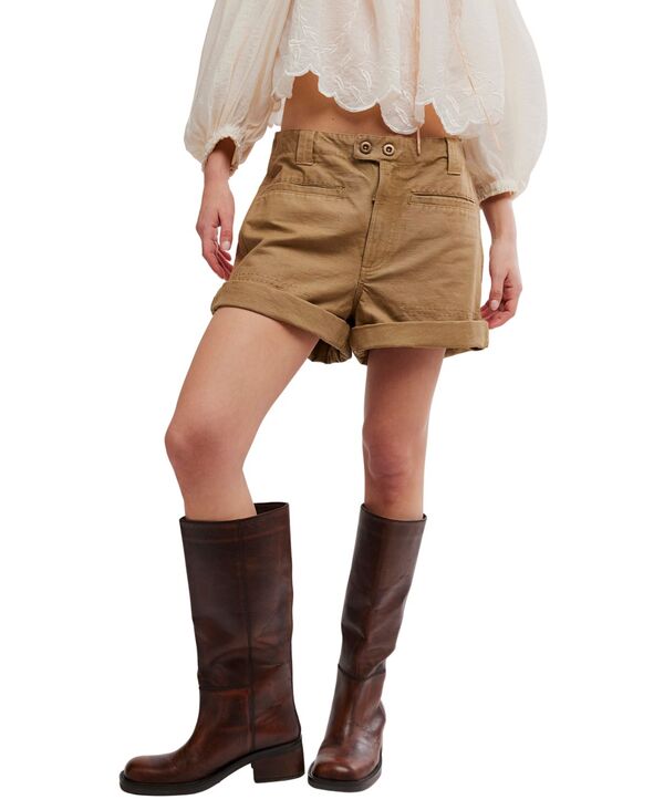 フリーピープル レディース ボトムス ハーフパンツ・ショーツ ショートパンツ Free People Women'sakura Rolled Leg Cargo Shorts Tannin|ReVida 店