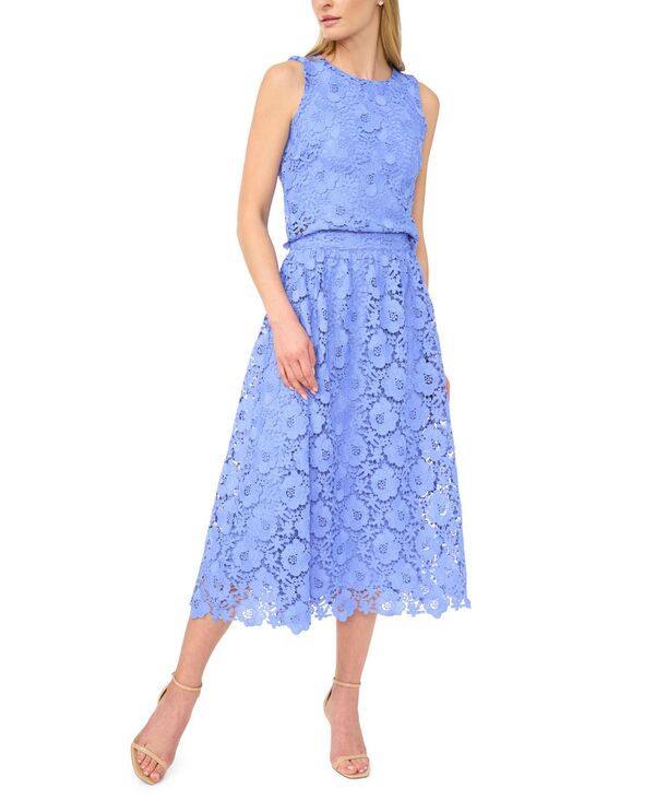 セセ レディース ボトムスカート A ライン ミディ レース CeCe Women's Lace A-Line Midi Skirt Bellflower Blue ブルー｜ReVida 店 13,666円
