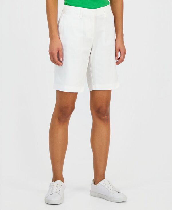 ナウティカ レディース ボトムス ハーフパンツ・ショーツ ショートパンツ Nautica Women's Riviera Solid Shorts Bright White ホワイト|ReVida 店