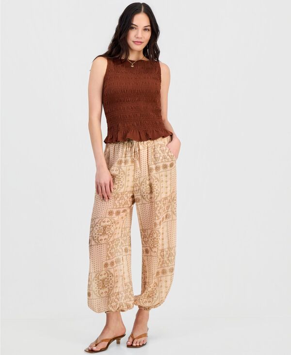 アンドノウディス レディース ボトムス カジュアルパンツ プリント And Now This Women's Bandana-Print Balloon Pants Bandana Print｜ReVida 店