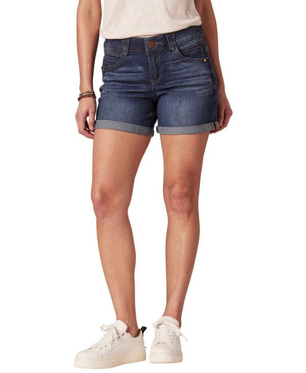 デモクラシー レディース ボトムス ハーフパンツ・ショーツ Democracy 5 Destructed Ab Solution Rolled Cuff Short Indigo インディゴ｜ReVida 店