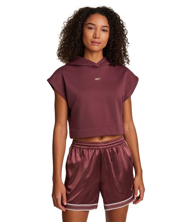 リーボック レディース アウター パーカー・スウェット Reebok Women's Basketball Stitch Pull-On Hoodie Blackberry|ReVida 店