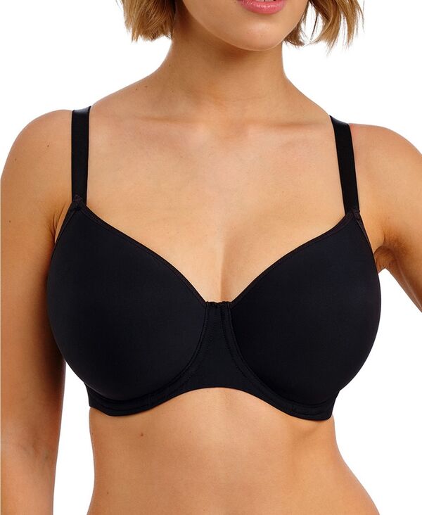 フレイヤ レディース トップス Tシャツ Freya Women's Essentially Smooth Underwire T-Shirt Bra Black ブラック|ReVida 店