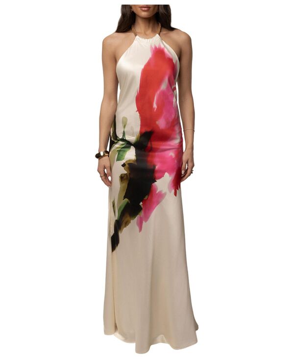 ジェイラックスレーベル レディース トップス ワンピース マキシ JLUXLABEL Women's Audrey Maxi Dress Ivory print アイボリー|ReVida 店
