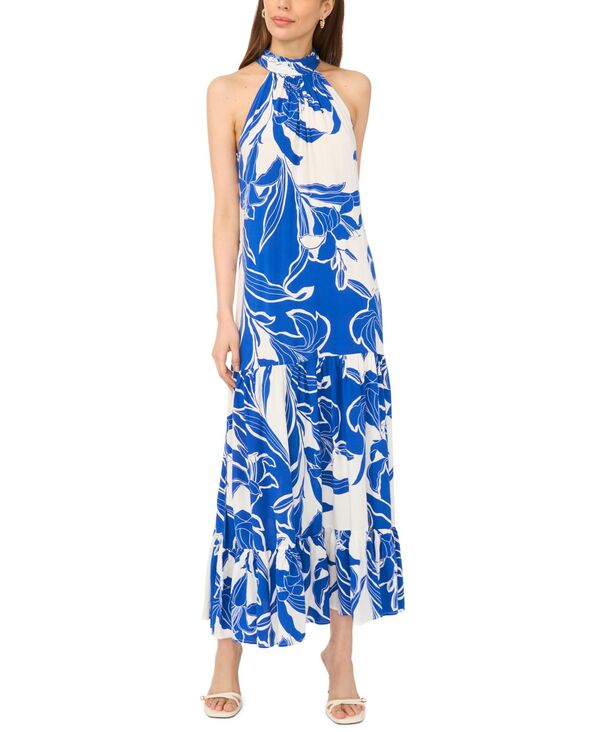 ミスク レディース トップス ワンピース ティアード ノースリーブ マキシ ホルター MSK Women'sleeveless Halter Neck Tie red Maxi Dressurf The Web｜ReVida 店 10,245円