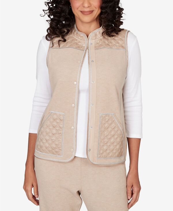 アルフレッド ダナー レディース トップス ベスト キルティング Alfredunner Women's Comfort & Joy Quilted Snap Front Vest Fawn｜ReVida 店