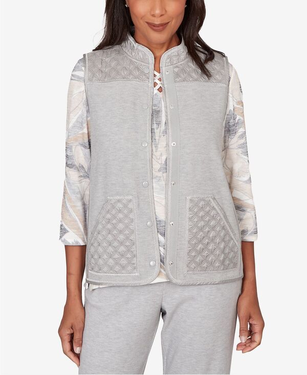 アルフレッド ダナー レディース トップス ベスト キルティング Alfredunner Women's Comfort & Joy Quilted Snap Front Vest Gray グレー｜ReVida 店