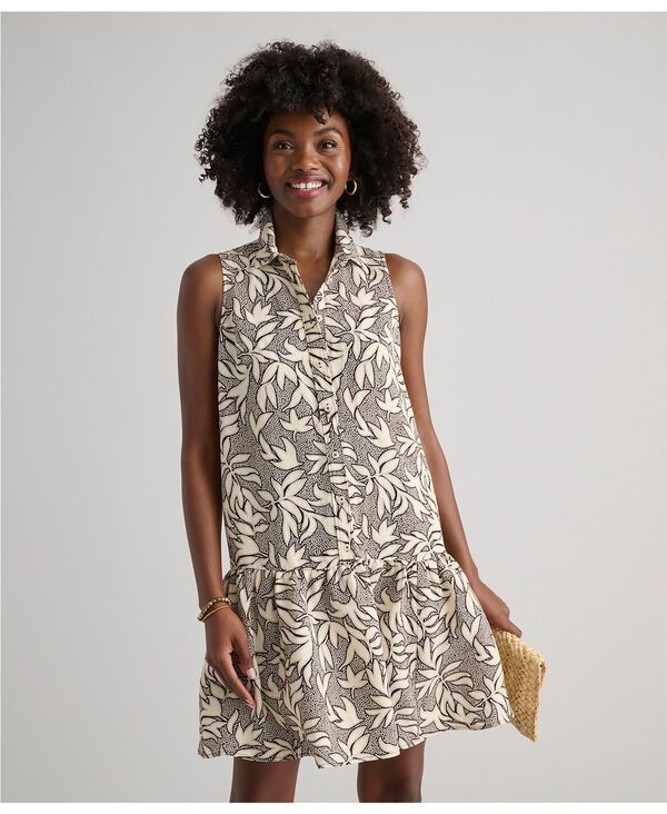 アンタックイット レディース トップス ワンピース ノースリーブ リネン UNTUCKit Women's Linen Blend Sleeveless Amara Dress Black ブラック｜ReVida 店