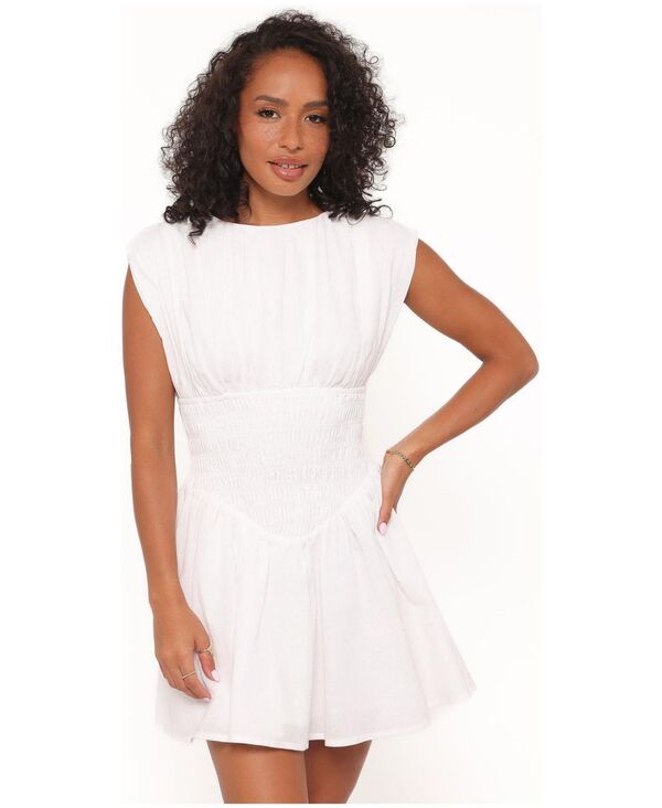Petal and Pup レディース トップス ワンピース ミニ Petal and Pup Women's Ziva Mini Dress White ホワイト｜ReVida 店 28,980円