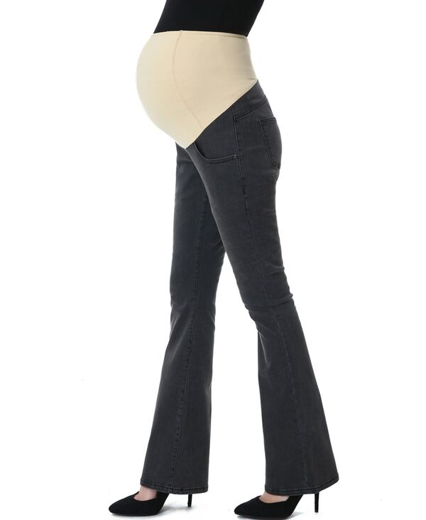キミアンドカイ レディース ボトムス デニムパンツ フレア マタニティ ジーンズ kimi + kai Maternity Dixie Stretch Flare Leg Denim Jeans Gray グレー|ReVida 店