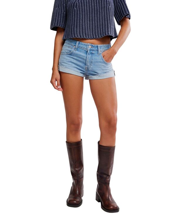フリーピープル レディース ボトムス ハーフパンツ・ショーツ Free People Women's Cali Cuffed Mid-Rise Shorties Mojave|ReVida 店