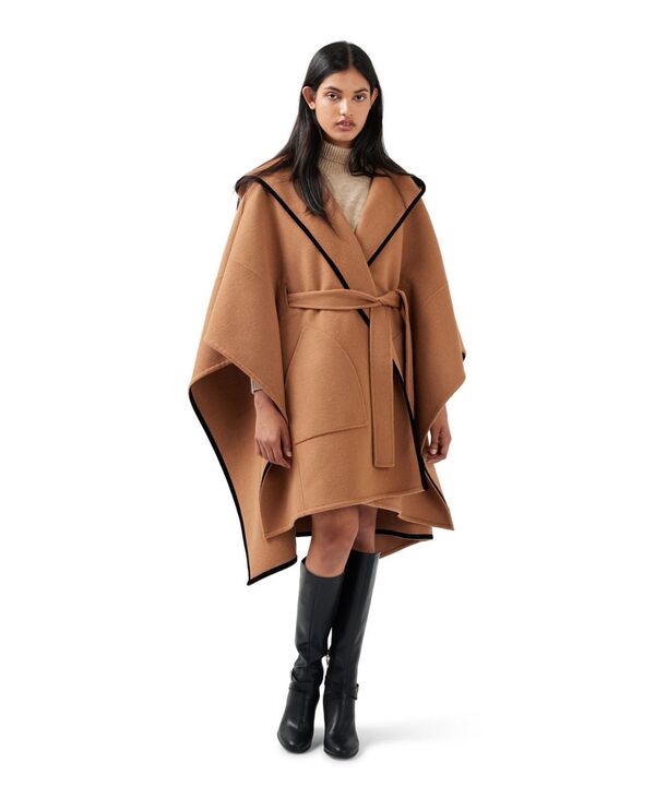 ベルアンドブルーム レディース アウター ジャケット・ブルゾン ケープデザイン キャップ ケープ Belle & Bloom Women's Need You Now Hooded Cape Camel キャメル｜ReVida 店