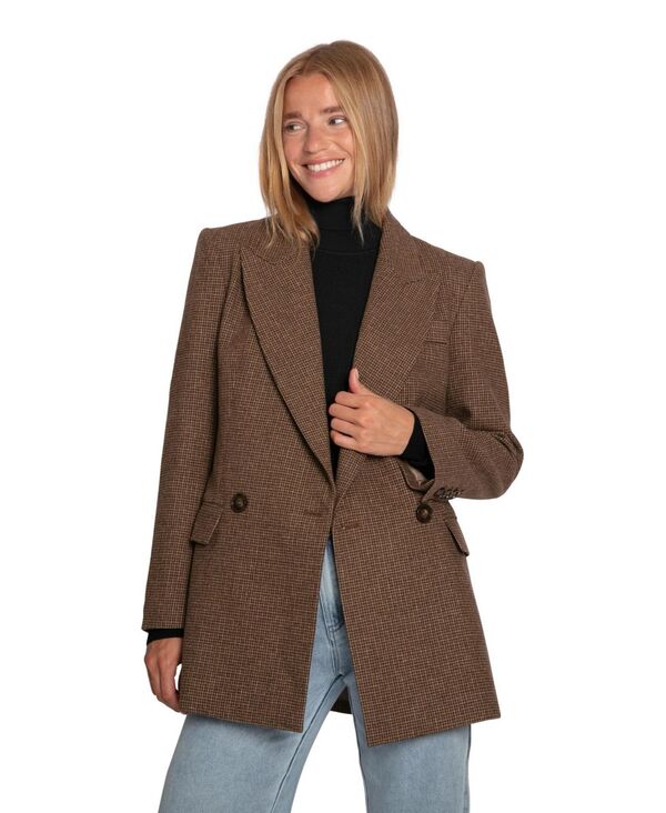 ベルアンドブルーム レディース アウター ジャケット・ブルゾン ブレザー Belle & Bloom Women's Talk Blazer Brown ブラウン｜ReVida 店