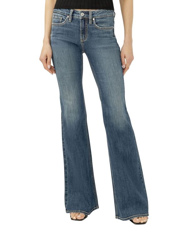 シルバー ジーンズ レディース ボトムス デニムパンツ Silver Jeans Co. Women'suki Mid-Rise Flare Luxe Stretch Jeans Beverly|ReVida 店