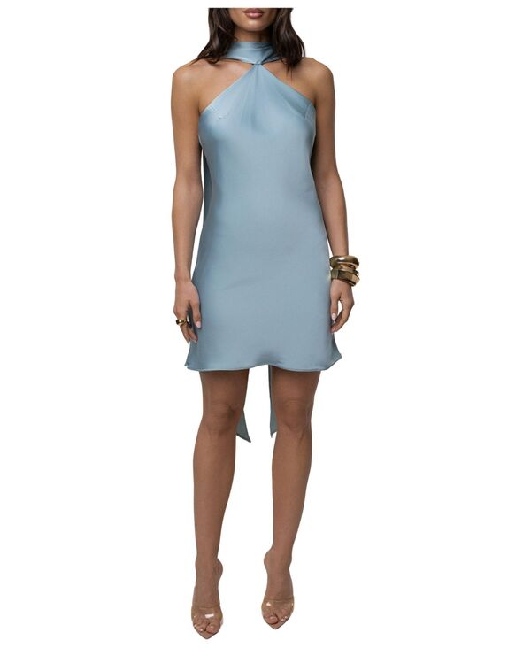 ジェイラックスレーベル レディース トップス ワンピース ドレープ ミニ JLUXLABEL Women's Jasmine Drape Mini Dress Blue ブルー｜ReVida 店 21,735円