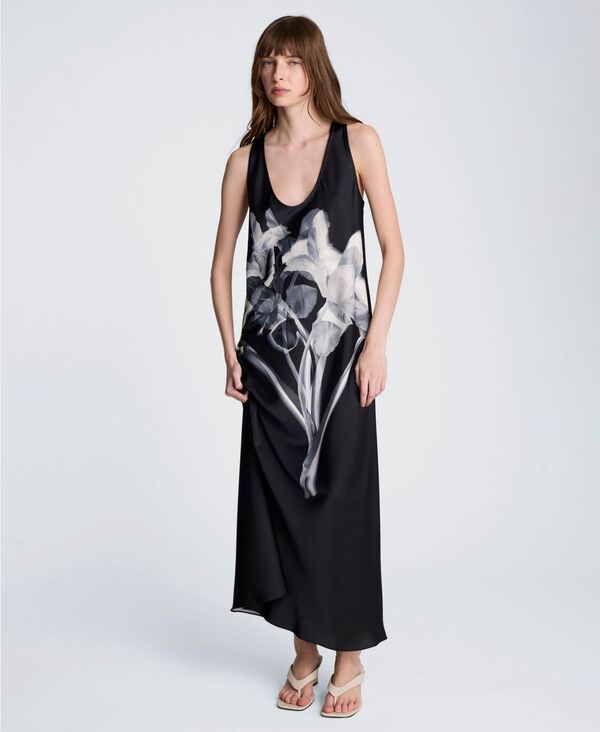 ケネスコール レディース トップス ワンピース Kenneth Cole Women'scoop Neck Long Slip Dress Charcoal チャコール|ReVida 店