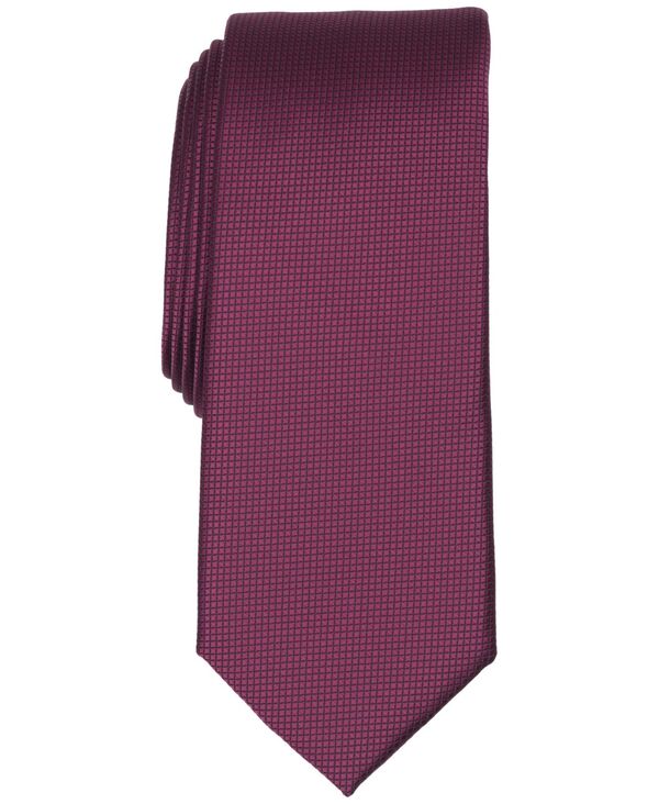 アルファニ メンズ アクセサリー ネクタイ Alfani Men's Burnel Micro Check Slim Tie Red レッド｜ReVida 店