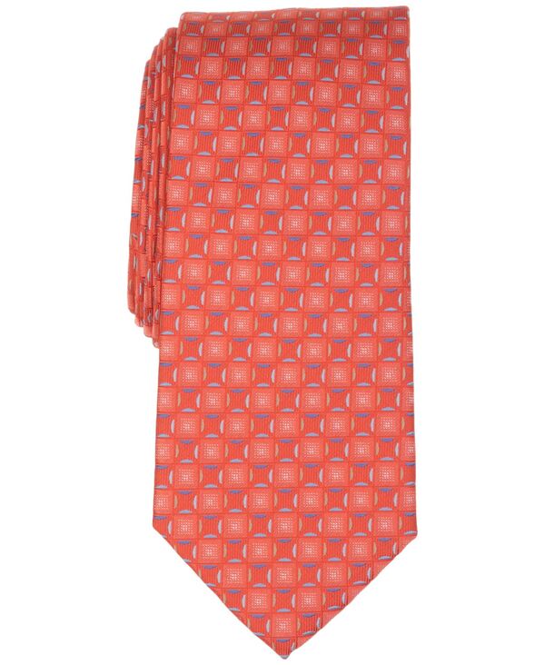 ペリーエリス メンズ アクセサリー ネクタイ Perry Ellis Men's Geometric Pattern Tie Orange オレンジ｜ReVida 店