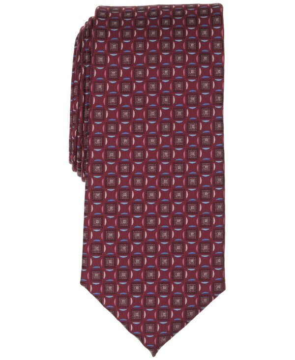 ペリーエリス メンズ アクセサリー ネクタイ Perry Ellis Men's Geometric Pattern Tie Red レッド｜ReVida 店