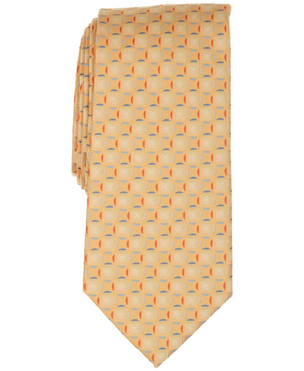 ペリーエリス メンズ アクセサリー ネクタイ Perry Ellis Men's Geometric Pattern Tie Yellow イエロー｜ReVida 店