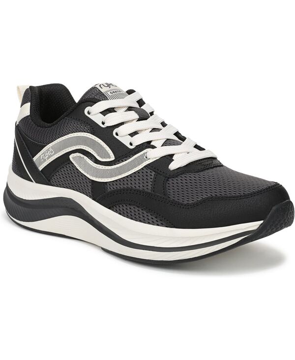 ライカ レディース シューズ スニーカー レース Ryka Women's Gratify Walking Lace-Up Sneakers Black Leather/Mesh ブラック|ReVida 店