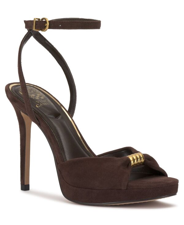 ヴィンスカムート レディース シューズ サンダル Vince Camuto Women's Neala Two-Piece Dressandals Brownie Suede｜ReVida 店