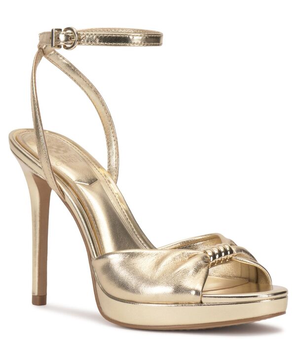 ヴィンスカムート レディース シューズ サンダル Vince Camuto Women's Neala Two-Piece Dressandals Egyptian Gold Leather ゴールド|ReVida 店