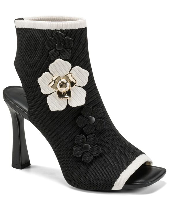 カール ラガーフェルド レディース シューズ サンダル KARLAGERFELD PARIS Women's Dacey Dressandals Black/Cream Knit クリーム|ReVida 店