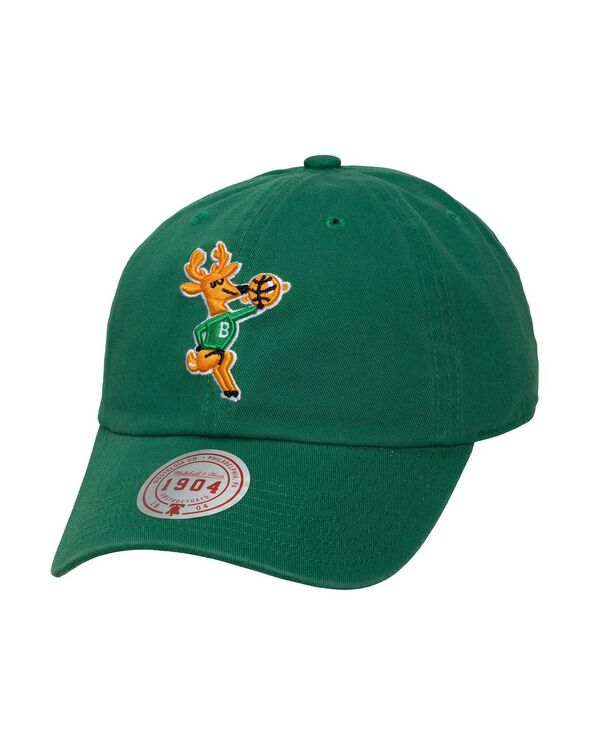 ミッチェル&ネス メンズ アクセサリー 帽子 Mitchell & Ness Men's Hunter Green Milwaukee Bucks Hardwood Classics 1904 Adjustable Hat Hunter Green グリーン|ReVida 店