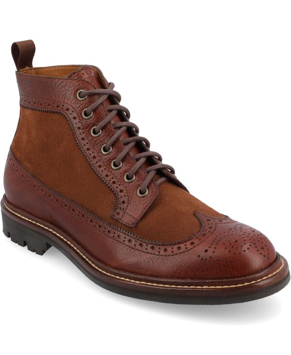 タフト メンズ シューズ ブーツ・レインブーツ Taft Men's The Boston Longwing Boot Whiskey｜ReVida 店