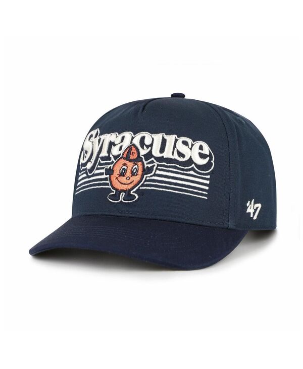 47 ブランド メンズ アクセサリー 帽子 '47 Brand Men's Navy Syracuse Orange Script Fade Hitch Adjustable Hat Navy ネイビー|ReVida 店