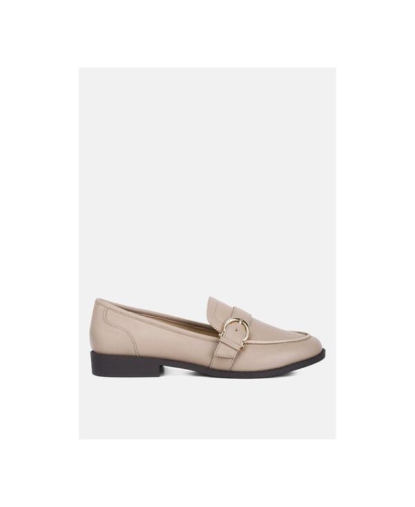 ロンドンラグ レディース シューズ スリッポン・ローファー London Rag Women'sheboss Buckle Detailoafers Beige/khaki カーキ|ReVida 店