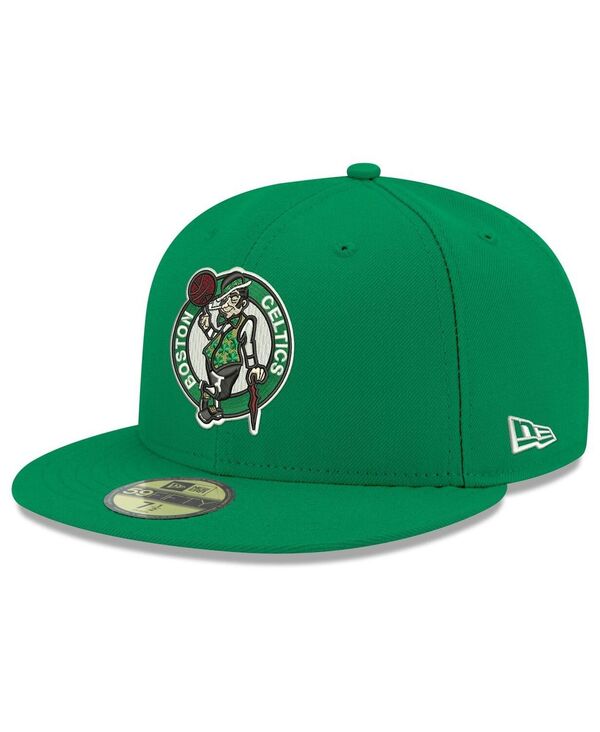 ニューエラ メンズ アクセサリー 帽子 New Era Men's Kelly Green Boston Celtics Team Color 59FIFTY Fitted Hat Kelly Green グリーン|ReVida 店
