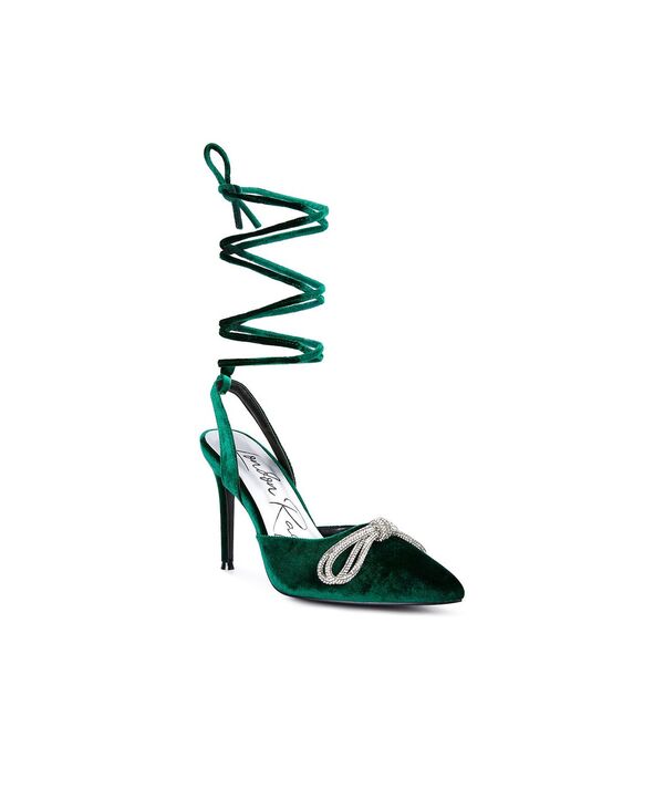 ロンドンラグ レディース シューズ サンダル レース London Rag Womens Big Treat Rhinestonembellished Lace Up Sandals Green グリーン|ReVida 店